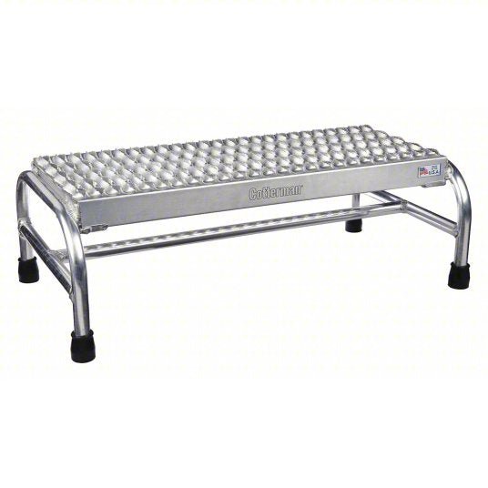 Cotterman 1801N3232A3E12B1C50P6 1 Step, Aluminum Step Stand, 500 lb. Load Capacity, Gray - KVM Tools Inc.KV20Z504