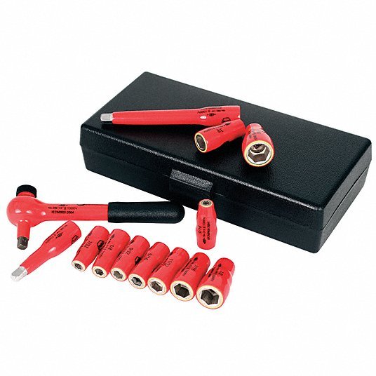 Wiha 31391 Insulated Socket Wrench Set, 13 pc. - KVM Tools Inc.KV26X316