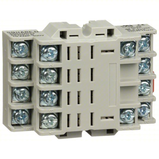 Schneider 8501NR34 Relay Socket 10 A Rating, DIN-Rail & Surface Socket Mounting, 14 Pins, F Socket, Elevator - KVM Tools Inc.KV2DT92