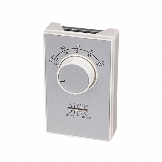 Columbus ETD9STGS Line Volt Mechanical Tstat, Open/Close on Rise, wall, SPDT - KVM Tools Inc.KV2E158