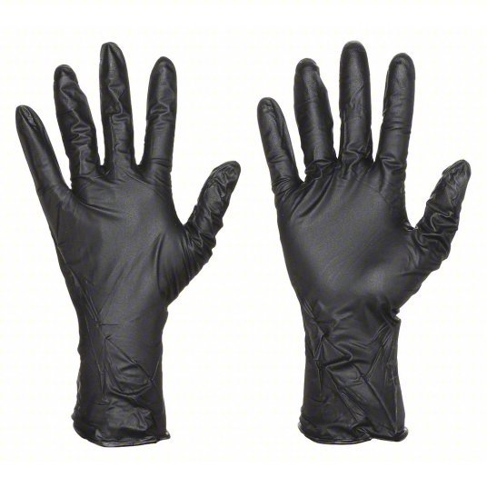 Showa 9700PFM Disposable Gloves, Nitrile, Powder Free, Black, M, 50 PK - KVM Tools Inc.KV2EWW7