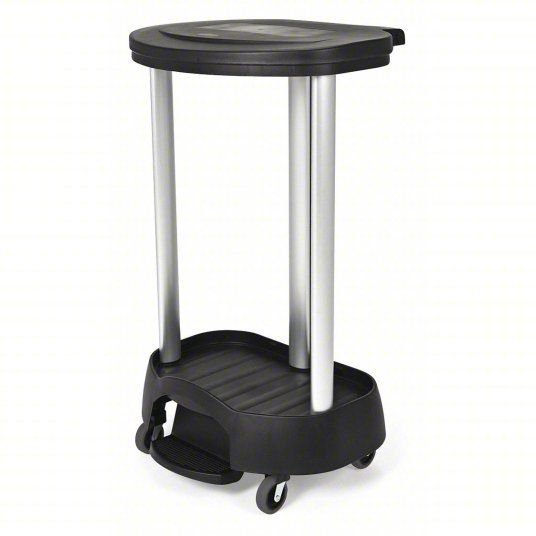 Rubbermaid FG630000BLA Linen Hamper Black, Plastic/Aluminum - KVM Tools Inc.KV2FTF8