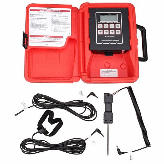 Cooper SH66A FDA Digital Thermistor Thermometer, -40 Degrees to 300 Degrees F - KVM Tools Inc.KV2T618