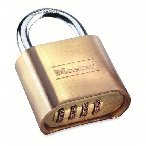 Master Lock 175D Resettable Combination Padlock, 2" Wide, Brass - KVM Tools Inc.KV334W74