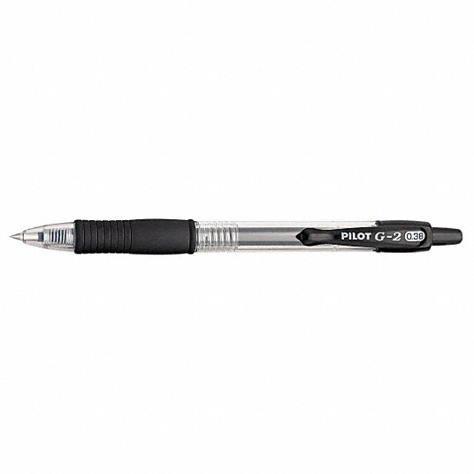 Pilot PIL31277 G2 Roller Ball Gel Pen, Extra Fine 0.38 mm, Black PK12 - KVM Tools Inc.KV35Y264
