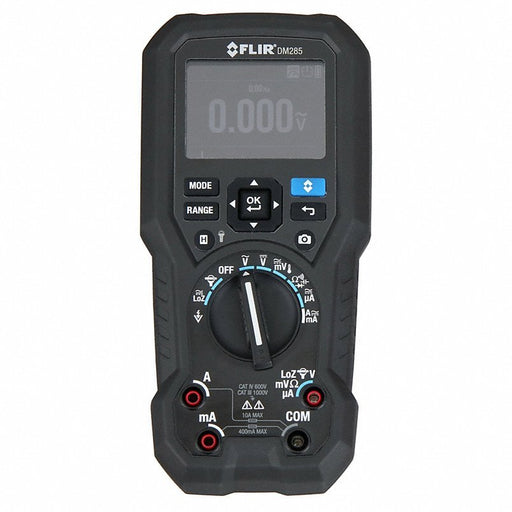 FLIR DM285 Digital Multimeter CAT IV 600V, TRMS, 1,000 V Max AC Volt Measurement, 6,000, TFT LCD - KVM Tools Inc.KV444M24