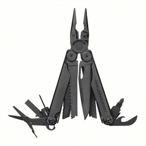 Leatherman WAVE PLUS Multi-Tool Plier, 18 Tools, 18 Functions, 4 in Closed Lg, 6 7/8 in Open Lg - KVM Tools Inc.KV456K81