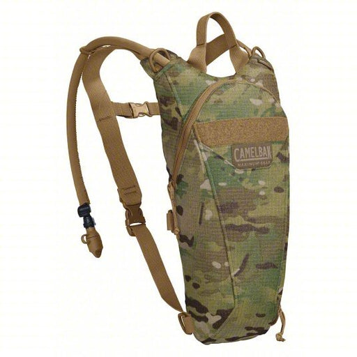 Camelbak 1718901000 Hydration Pack 100 oz/3 L, Camouflage, 4 21/64 in Dp, 17 21/64 in Lg, 9 7/16 in Wd - KVM Tools Inc.KV493R81