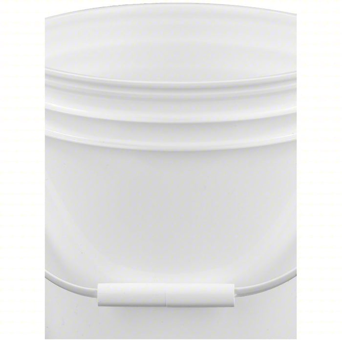 KVM Tools ROP2110-WP Pail 1 gal, Open Head, Plastic, 8 1/4 in, 7 3/8 in Overall Ht, Round, White - KVM Tools Inc.KV49EN46