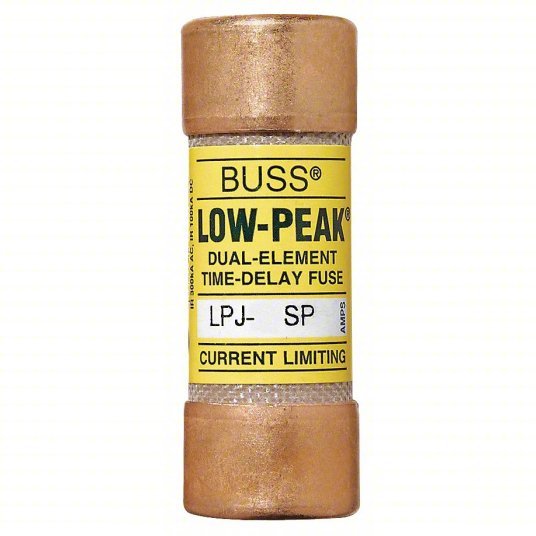 Bussmann LPJ-2-1/2SP Fuse 2 1/2 A, 600V AC, 2-1/4 in L x 13/16 in dia Fuse Size, Cylindrical Body - KVM Tools Inc.KV1DG82