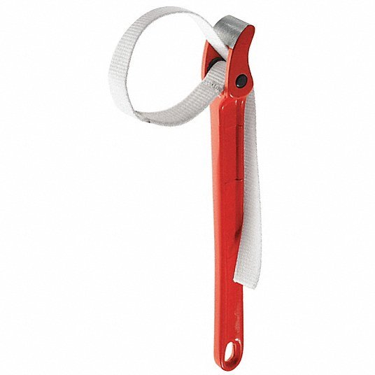 Rothenberger 70240 Strap Wrench For 3 1/2 in Outside Dia, 13 in Handle Lg, 1 1/4 in Strap Wd, Aluminum - KVM Tools Inc.KV53RF26