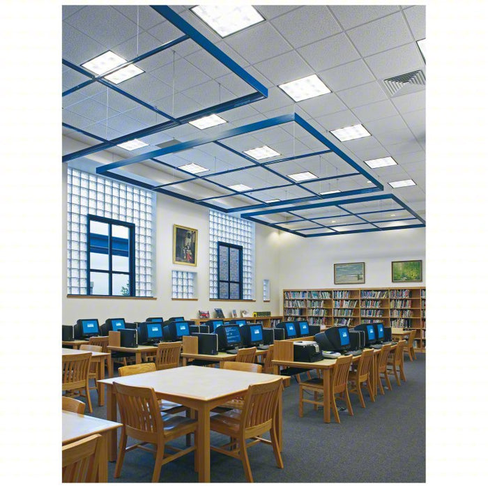 Armstrong 704A Ceiling Tile, 24 in x 24 in, Angled Tegular, 15/16 in Grid Size, 0.55 NRC, 16 PK - KVM Tools Inc.KV5NGJ8