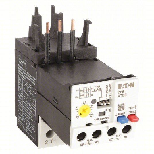 Eaton XTOE005BCS Overload Relay, 1 to 5A, Class 10/20/30, 3P - KVM Tools Inc.KV5XHK1