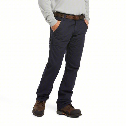 Ariat 10019623Relaxed Fit FR Carpenter Pants 12.7 cal/sq cm ATPV, Men's, Includes Cargo Pocket, 35 in Waist - KVM Tools Inc.KV61RX91