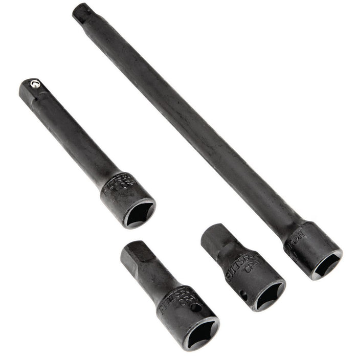 Pittsburgh 67972 1/2 in. Drive Impact Socket Extension Set, 4 Piece - KVM Tools Inc.KVHF67972