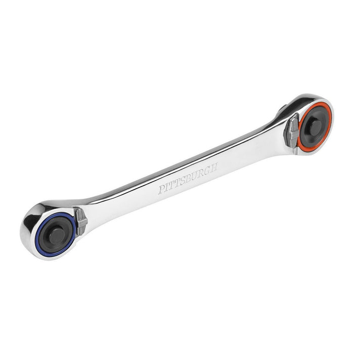 Pittsburgh Pro 67993 1/4 in, 3/8 in. Drive Dual Head Ratchet - KVM Tools Inc.KVHF67993