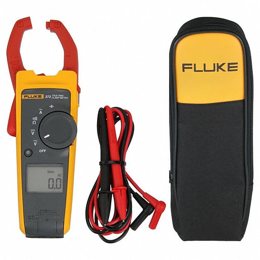 FLUKE-373 Clamp Meter, Backlit LCD, 600 A, 1.3 in (33 mm) Jaw Capacity - KVM Tools Inc.KV6FXH7
