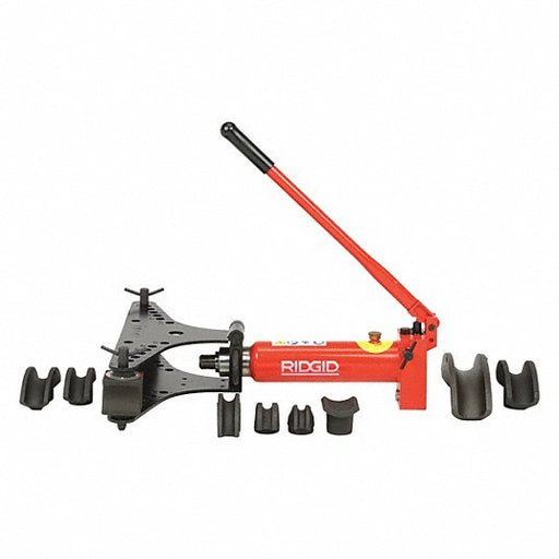 Ridgid HB382 Hydraulic Pipe Bender, Manual, 7 Shoes, 3/8 to 2 in Size Range 1-25/32 to 7-7/8 in Bend Radius - KVM Tools Inc.