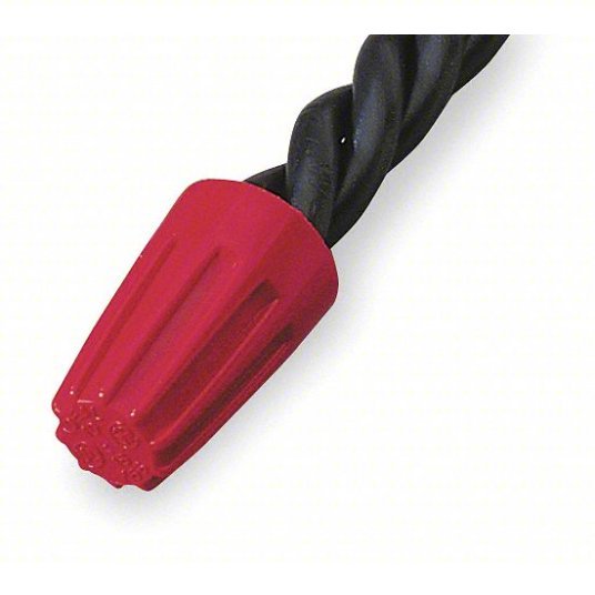 Ideal 30-076 Twist On Wire Connector Red, 18 AWG – 6 AWG Twist-On Wire Size Ranges, 100 PK - KVM Tools Inc.KV6YH38