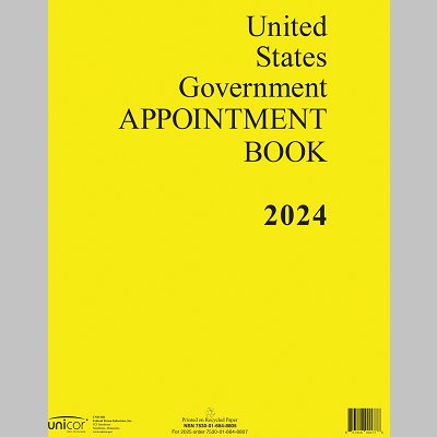 Unicor 7530-01-664-8805 Appointment Book,2024 - KVM Tools Inc.KV806KT2