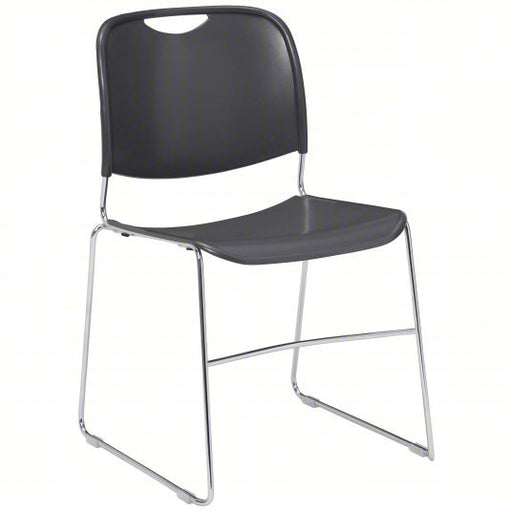 National 8502 Stacking Chair, Polypropylene Seat, No Arm, Gray, PK4 - KVM Tools Inc.KV9RND9