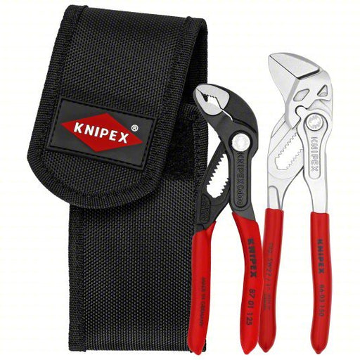Knipex 00 20 72 V01 Plier Wrench Set 2 Pliers, Std Cushion Grip, Manual, Bag, 2 - 5 Pliers Range - KVM Tools Inc.KV30WJ80