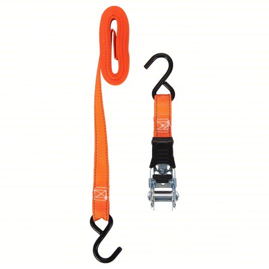 Keeper 05505 Tie Down Strap Ratchet, S - Hook, Gen Purpose, 1 in Wd, 400 lb WLL, Orange, 14 ft Lg, 4 PK - KVM Tools Inc.KV3LLF2