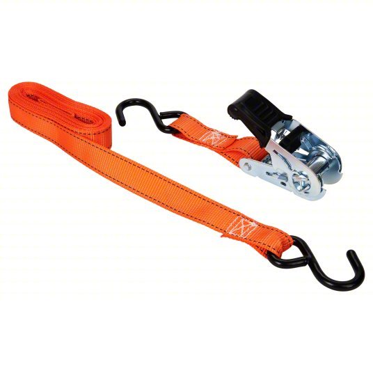 Keeper 05505 Tie Down Strap Ratchet, S - Hook, Gen Purpose, 1 in Wd, 400 lb WLL, Orange, 14 ft Lg, 4 PK - KVM Tools Inc.KV3LLF2
