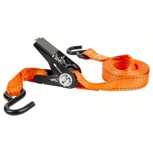 Keeper 05505 Tie Down Strap Ratchet, S - Hook, Gen Purpose, 1 in Wd, 400 lb WLL, Orange, 14 ft Lg, 4 PK - KVM Tools Inc.KV3LLF2