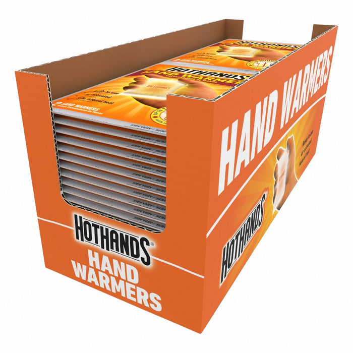 HotHands H163760 Hand Warmer, Air-Activated, Up to 10 hr, 15 min to 30 min, 3 1/2 in Lg, 40 PK