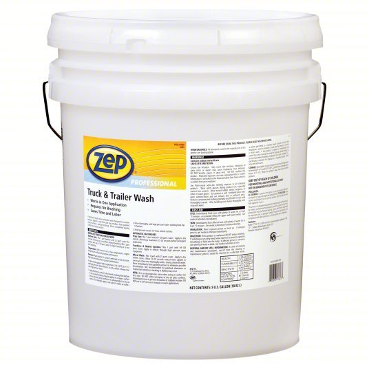 ZEP 1041566 Truck And Trailer Wash, Pail, 5 gal Concentrate, Liquid, Mild - KVM Tools Inc.KV3AAJ4