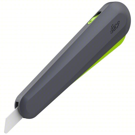 Slice 10563 Utility Knife 6 1/2 in Overall Lg, Plain, 2 1/4 in Overall Wd, Nylon, Black/Green - KVM Tools Inc.KV794J72