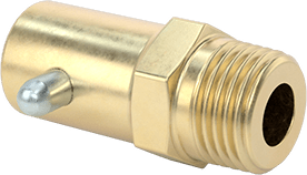 McMaster 1089K11 Pin - Style Grease Fitting Straight, 1/8 PTF Male, Brass - KVM Tools Inc.KV1089K11