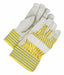 BDG 40-1-1511PP Leather Gloves, Universal, Double Palm, Cowhide, Std, Glove, Full Finger, Safety Cuff, 1 PR