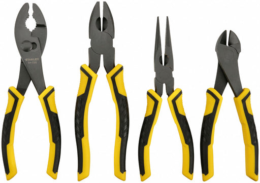 Stanley 84-058 Plier Set, 4 Pliers, Deluxe Cushion Grip, Manual, 2 - 5 Pliers Range