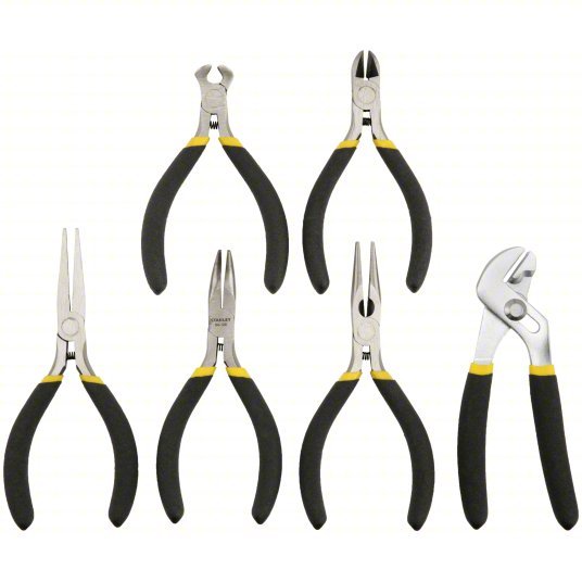 Stanley 84 - 079 Plier Set 6 Pliers, Std Cushion Grip, Manual, 6 - 9 Pliers Range - KVM Tools Inc.KV10D213