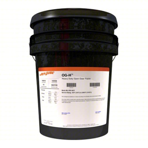 Jet-Lube 26016 Gear Lubricant OG-H, 5 gal, Pail, NLGI Grade 3, Clay Thickener - KVM Tools Inc.KV10D814