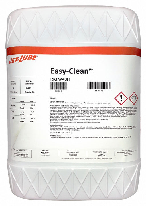 Jet-Lube 30035 Cleaner/Degreaser 5 gal Pail