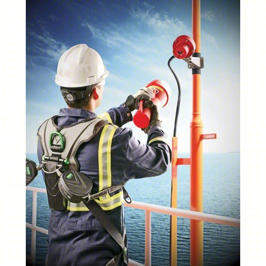 MSA 475358 Hard Hat White, No Graphics, Ratchet (4-Point), Polyethylene, Side-Slots - KVM Tools Inc.KV4LN95