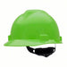 MSA 815565 Hi-Visibility Green, No Graphics, Ratchet (4-Point), Polyethylene, Side-Slots, MSA, V-Gard - KVM Tools Inc.KV10D940