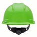 MSA 815565 Hi-Visibility Green, No Graphics, Ratchet (4-Point), Polyethylene, Side-Slots, MSA, V-Gard - KVM Tools Inc.KV10D940