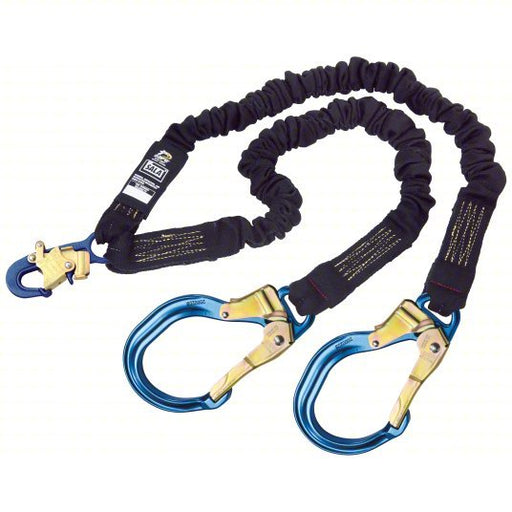 3M DBI - SALA 1246525 Arc Flash Rated Shock - Absorbing Lanyard Tubular Webbing, Arc - Flash Rated, 2 Legs, Black - KVM Tools Inc.KV10E655