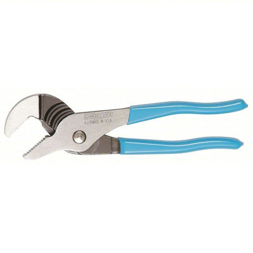 Channellock 428 Tongue and Groove Plier Flat, Groove Joint, 1 1/2 in Max Jaw Opening, 8 in Overall Lg, Serrated - KVM Tools Inc.KV10N541