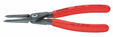 Knipex 48 11 J4 Retaining Ring Plier, Internal, For 85 mm to 140 mm Bore Dia, 0.126 in Tip Dia, 12 5/8 in Overall Lg