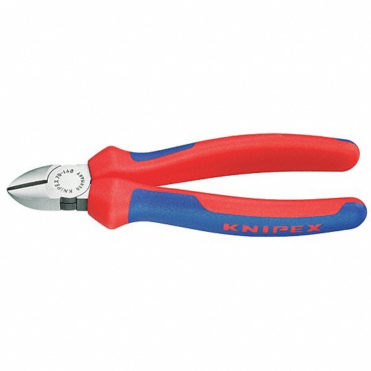 Knipex 70 02 140 Diagonal Cutting Plier Std, Straight, 3/4 in Jaw Lg, 5/8 in Jaw Wd, 5 1/2 in Overall Lg - KVM Tools Inc.KV10T982