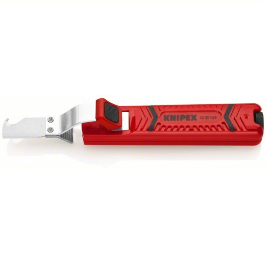 Knipex 16 20 165 SB Cable Stripper 6 1/2 in Overall Lg, Hooked Blade, Stainless Steel, 6 - 8 in - KVM Tools Inc.KV10U105