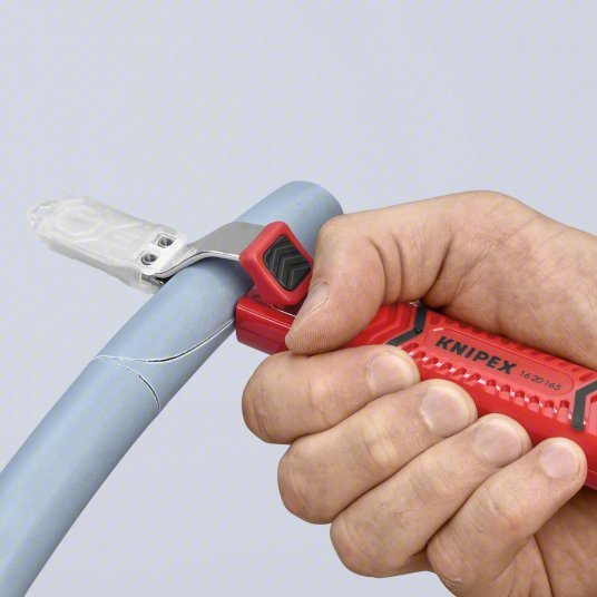 Knipex 16 20 165 SB Cable Stripper 6 1/2 in Overall Lg, Hooked Blade, Stainless Steel, 6 - 8 in - KVM Tools Inc.KV10U105