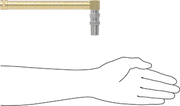 McMaster 1111K28 Oil - Level Indicator with Swivel Fitting Brass Elbow, 1/2 NPTF Male, 9 - 1/8" Overall Height - KVM Tools Inc.KV1111K28