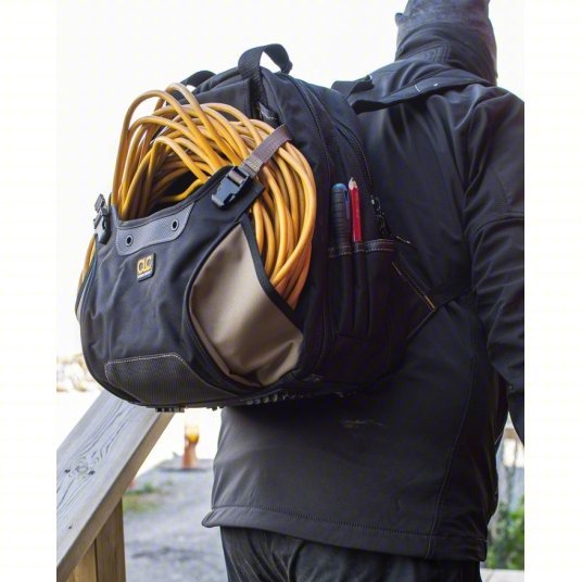 CLC 1134 Tool Backpack 8 Outside Pockets, 36 Inside Pockets, 13 1/4 in Overall Wd, 13 1/4 in Overall Dp - KVM Tools Inc.KV5ZPJ2