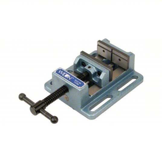 Wilton 11748 Machine Vise 8 in Jaw Face Wd, 8 in Max Jaw Opening, 2 in Throat Dp, V - Grooved Face, Slot - KVM Tools Inc.KV41D446